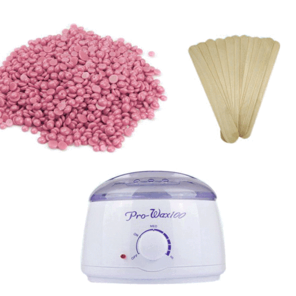 Wax Beans, Warmer & Wax Spatulas Bundle - Freshyshop